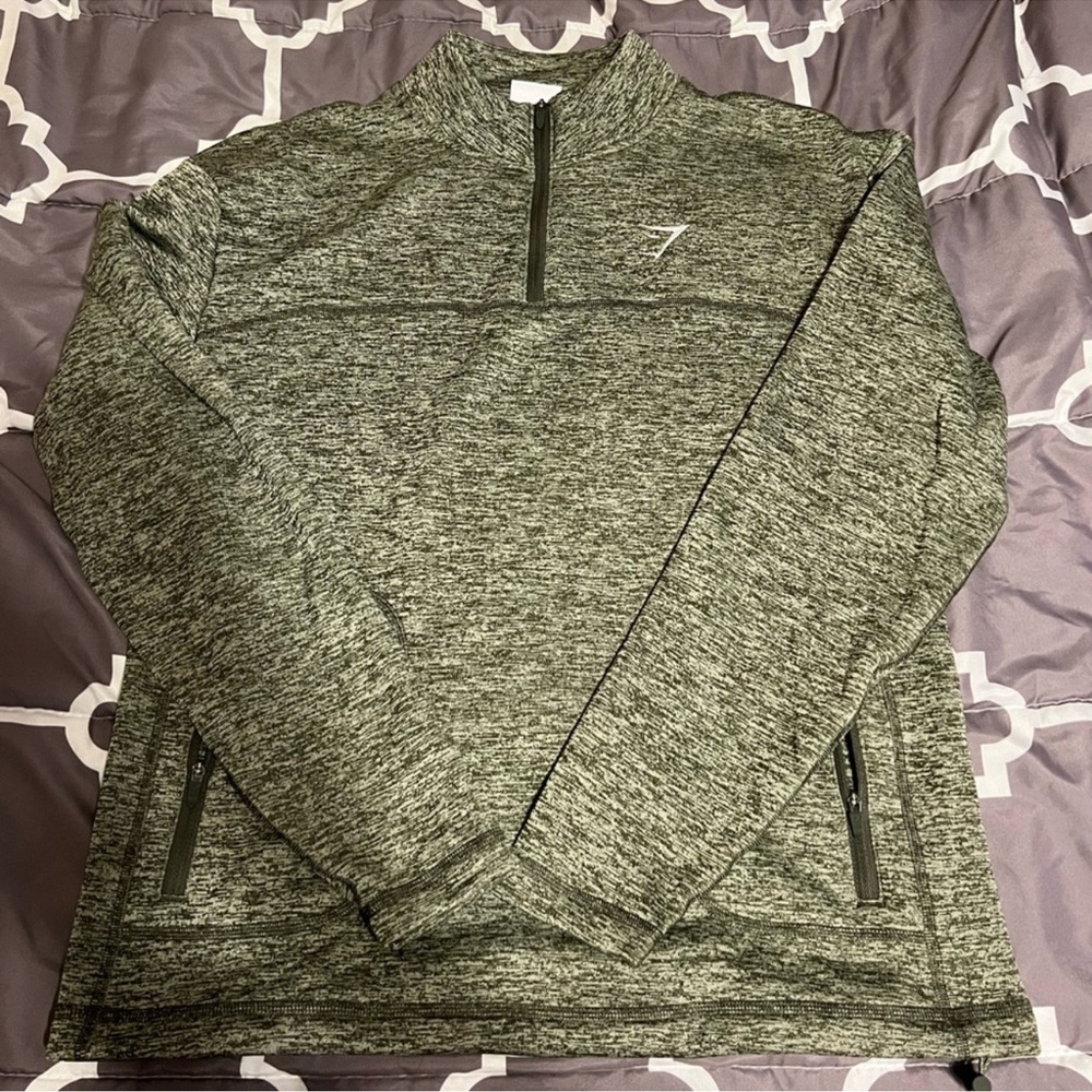 Gray Quarter-Zip Pullover